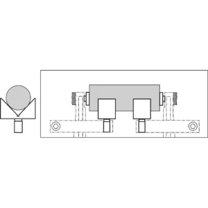 V-shaped supports for cylinders ALPA BA428