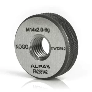 NO GO metric coarse pitch (M) threaded rings ALPA FA235
