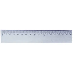 Stainless steel millimetre scale without bevel ALPA HA105