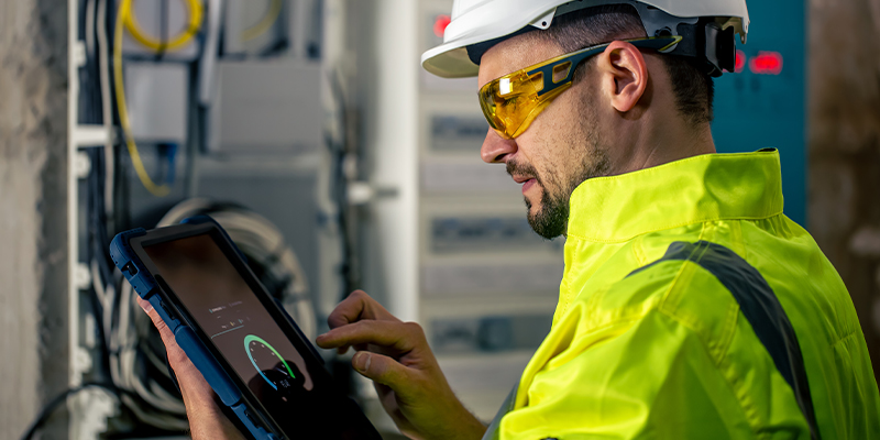 Calibration Expert Inspecting Instruments